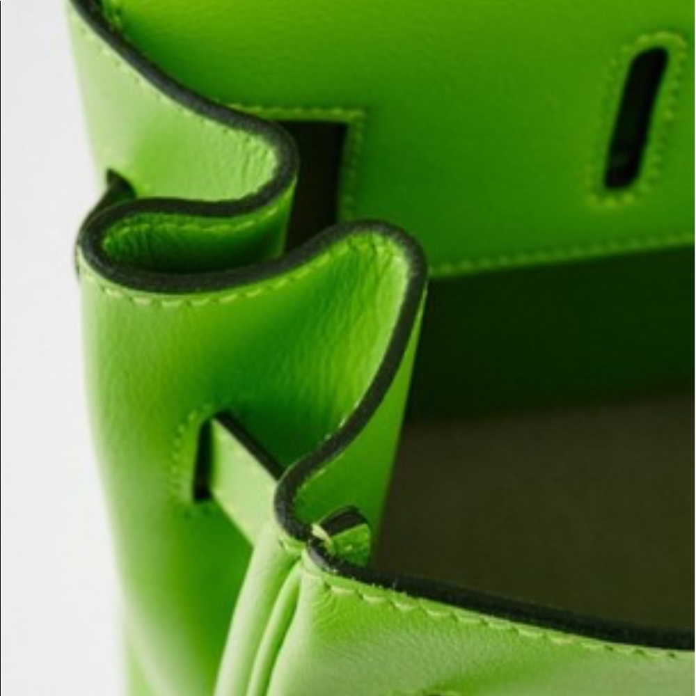 Hermès Birkin 35 Vert Swift Amazonia Palladium Bag - Picture 10 of 15